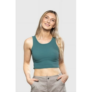 Crop Top All Day Verde Mujer Falcone