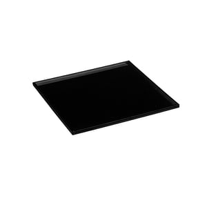 Bothyi - Bandeja De Acrílico Para Servir, Bandeja De Exhibición Para Mesa De Postres, Para Refrigerio, Restaurante, Cocina, Color Negro, 1 Cm