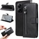 thumbnail image 4 of Funda con Cremallera para Xiaomi Redmi Noe 14 4G, Carcasa Cartera de Cuero PU con Soporte y Tarjetero, 4 of 5