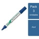 thumbnail image 1 of Pack 3 Marcador Pizarra Metálico WBMATM Azul, 1 of 2