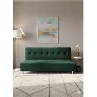 Muebles New - Sofa Cama New Verde Felpa