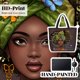 thumbnail image 2 of Bolso tote Foinior negro con arte afroamericano 50 x 40 x 15 cm, 2 of 6