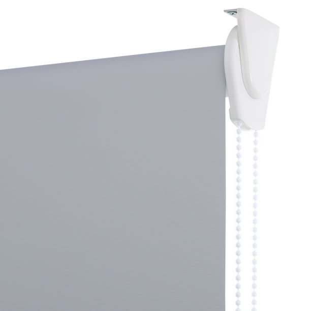 Cortina Roller Blackout Blanco, Alto Ajustable máximo de 240 cm x Ancho a Elección para Sala, Living, Oficina o Dormitorio (125 cm de Ancho x 240 cm de Alto)