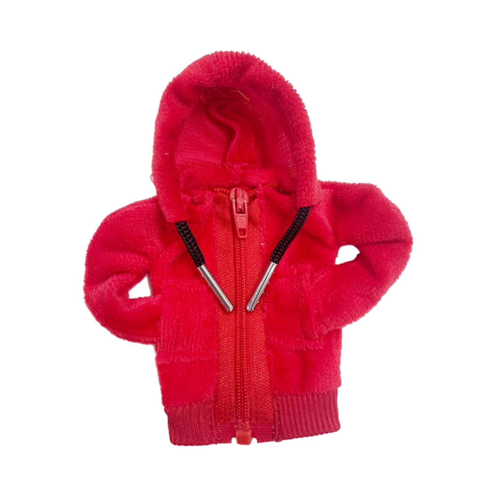 Ioensy - Funda Para Palanca De Cambios De Coche, Sudadera Con Capucha, Suave, Divertida, A La Moda, Única, Color Rojo