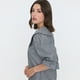 thumbnail image 3 of Blusa Mujer Cuello Boho Vichy Negro Corona, 3 of 5