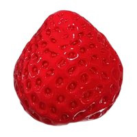 Magideal - Cesta De Juguete Sensorial De Frutas Con Forma De Fresa, Novedad, Regalo De Cumpleaños Para Niños Y Adultos, Juguete Relajante, Simulación Encantadora Rojo