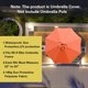 thumbnail image 4 of Paraguas Sunnyglade, toldo de repuesto de 9 pies, 8 varillas, color naranja, 4 of 6