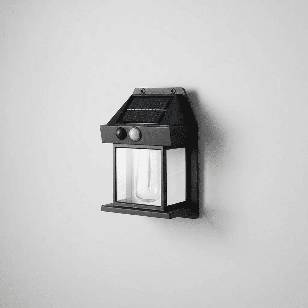 Tasbel - Farol Solar De Pared Con Sensor Movimiento Luz Cálida Jardín