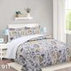 thumbnail image 1 of Cubrecama Sherpa Verano 1 1 2 Plazas Gris Claro Hojas M911, 1 of 1