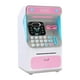 thumbnail image 1 of ATM Electrónico Alcancía 4 Dígitos Contraseña Moneda Efectivo Banco Máquina Juguete Rosa, 1 of 2