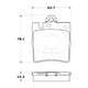 thumbnail image 2 of Pastillas Freno para auto Mercedes Benz C350 2001-2007 Trasero, 2 of 4
