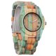 thumbnail image 2 of Reloj de Madera para Mujer Hecho a Mano de Bambú Colorido Analógico de Cuarzo de Moda Reloj de Pulsera de Madera para Mujer, 2 of 8