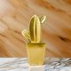 thumbnail image 5 of Adorno Cactus De Resina Dorado Decoracion Mesa Oficina D2, 5 of 6