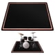 thumbnail image 1 of Juego de alfombras Drum Rug Aucuda Fluffy de 180 x 150 cm con antideslizantes, 1 of 7