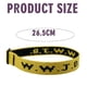 thumbnail image 4 of Pulsera unisex con estampado de letras jacquard y correa de muñeca ajustable WWJD, 4 of 5