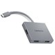 thumbnail image 1 of Concentrador USB‑C 4‑en‑1 Lenovo de viaje Luna Grey con HDMI 4K, 1 of 6