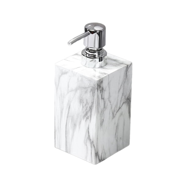 Dispensador De Jabón Con Textura De Mármol, Botella Decorativa Para Encimeras De Hotel Y Cocinas.