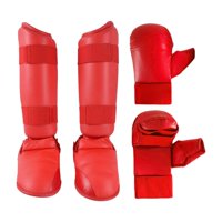 Ioensy - Equipo De Práctica De Gear Gear Gear De Karate Para Pelear Muay Thai Xs Red