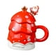 thumbnail image 3 of Taza De Café Con Diseño De árbol De Navidad, Tazas De Leche Para Regalo De Cumpleaños, Hogar, Oficina, Rojo, 3 of 3
