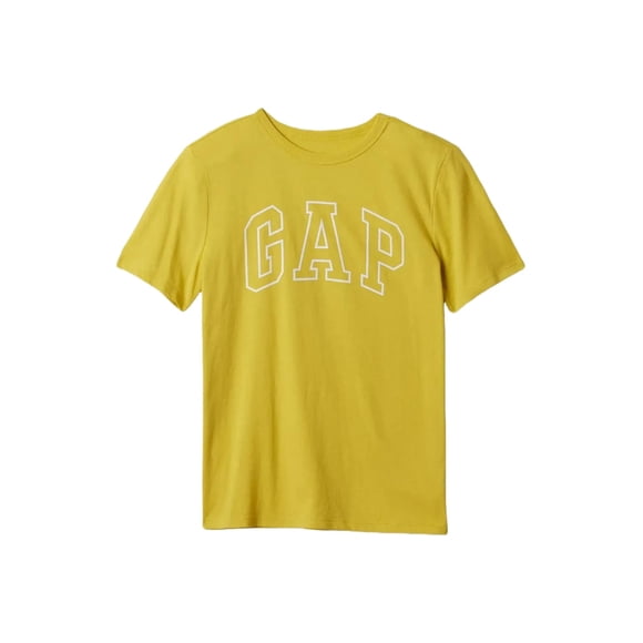 Camiseta GAP para niños de manga corta con logotipo amarillo brillante L