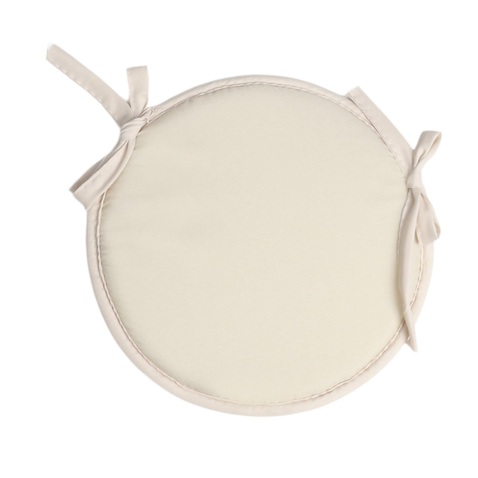 Magideal - Cojín Redondo Para Silla, Cojín Para Asiento, Puf Antideslizante Para Suelo, Cojín Suave Y Cómodo Para Silla, Cojín Para Taburete Para Sofá, Interior, Beis 38cm