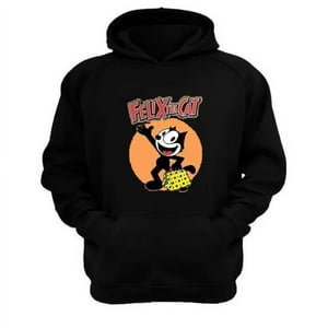 Genérico - Polerón Canguro El Gato Felix Negro Talla Xs Unisex