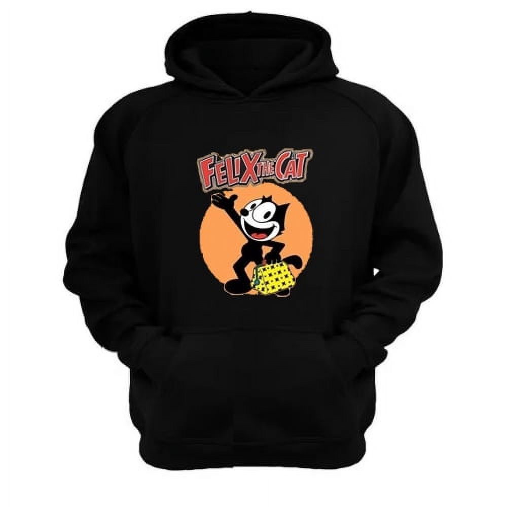 Genérico - Polerón Canguro El Gato Felix Negro Talla Xl Unisex