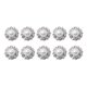 thumbnail image 5 of 10 Piezas Peque?os Botones De Perlas De Diamantes De Imitación Botones Redondos De Aleación Plateada, 5 of 5