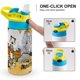 thumbnail image 4 of Calvin y Hobbes Botella de Agua con Tapa Pop Top de Un Toque, Acero Inoxidable, a Prueba de Fugas, para Deportes, Botella Infantil azul 12 oz, 4 of 6