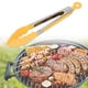 thumbnail image 3 of pinzas de cocina de nailon y acero inoxidable para barbacoa, resistentes al calor (amarillas), 3 of 8