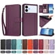 thumbnail image 4 of Funda Cartera Trébol para Samsung Galaxy S26 Edge con Ranuras Tarjetas y Carga Inalámbrica Violeta, 4 of 6