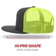 thumbnail image 3 of Gorra de béisbol R RICHARDSON 511 Flatbill Snapback negra neón, 3 of 7
