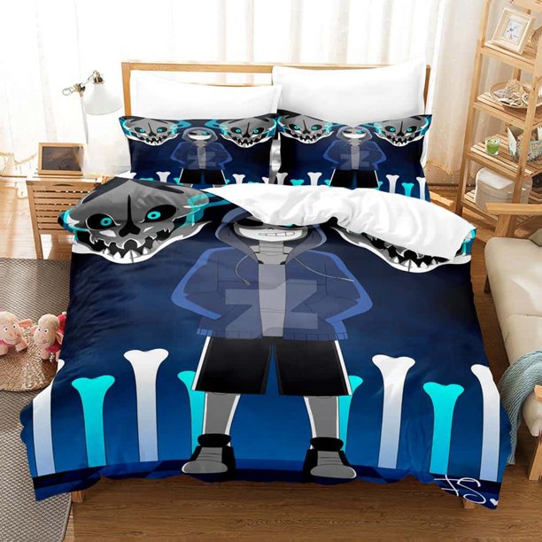 Cartoons Undertale Sans Bedding Set Single Twin Full Size Bed Set Adult Kid Bedroom Duvet cover Sets Home Textiles Bed Sheets