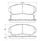 thumbnail image 2 of Pastillas Freno para auto Honda Odyssey 2003-2008 Delantero, 2 of 4