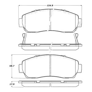 Pastillas Freno Para Auto Allied Nippon Adb32273