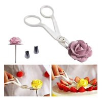 Genérico - Pack 2 Tijera Y Clavo De Flores Tijera Decoracion Reposteria