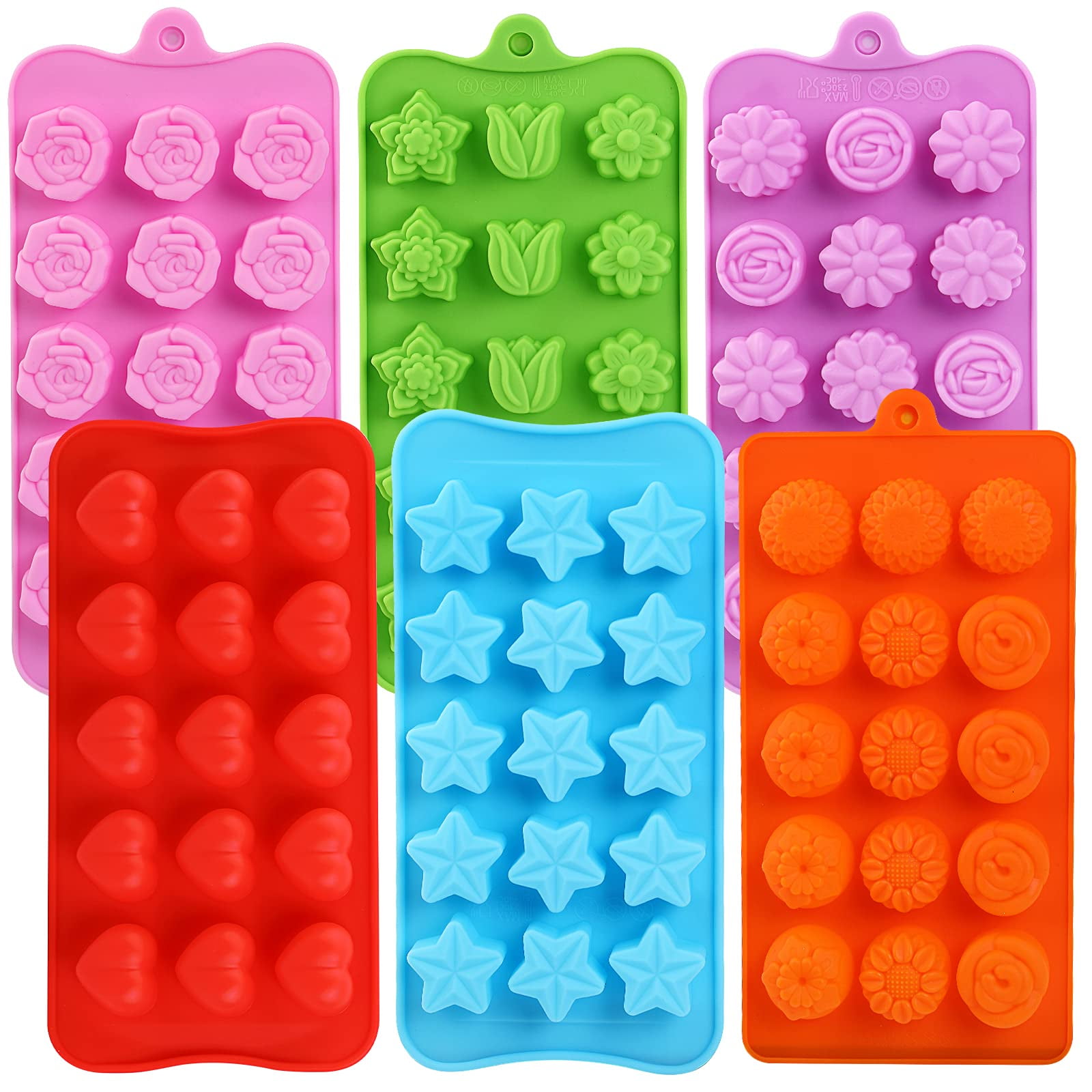 Firetreesilverflower - Set De Moldes Para Caramelos Con Forma De Flor Firetrees/silverflower