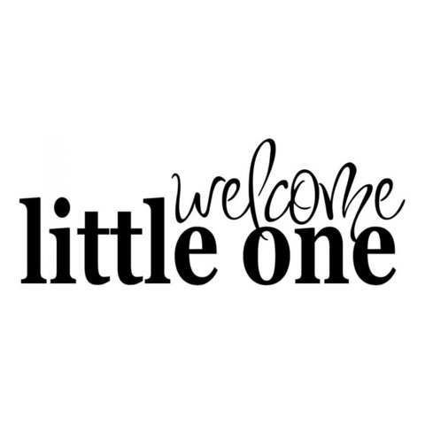 Rienda Libre Graphics - Decomural Welcome Little One Baby Nursery Ws-17085