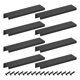 thumbnail image 1 of 8 piezas de tiradores de dedo, 150 mm/5.91 pulgadas de manijas ocultas de borde de gabinete de aluminio, tiradores modernos ocultos para cocina, muebles, cajón, armario, negro, 1 of 6
