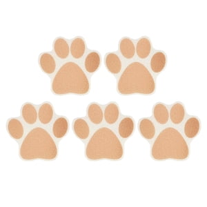 Bothyi - 5 Pegatinas Antideslizantes Para Bañera Con Estampado De Pata De Perro, Color Marrón, Pequeño