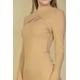 thumbnail image 5 of Vestido Mini Ajustado De Manga Larga Con Abertura Frontal Acanalada, 5 of 5