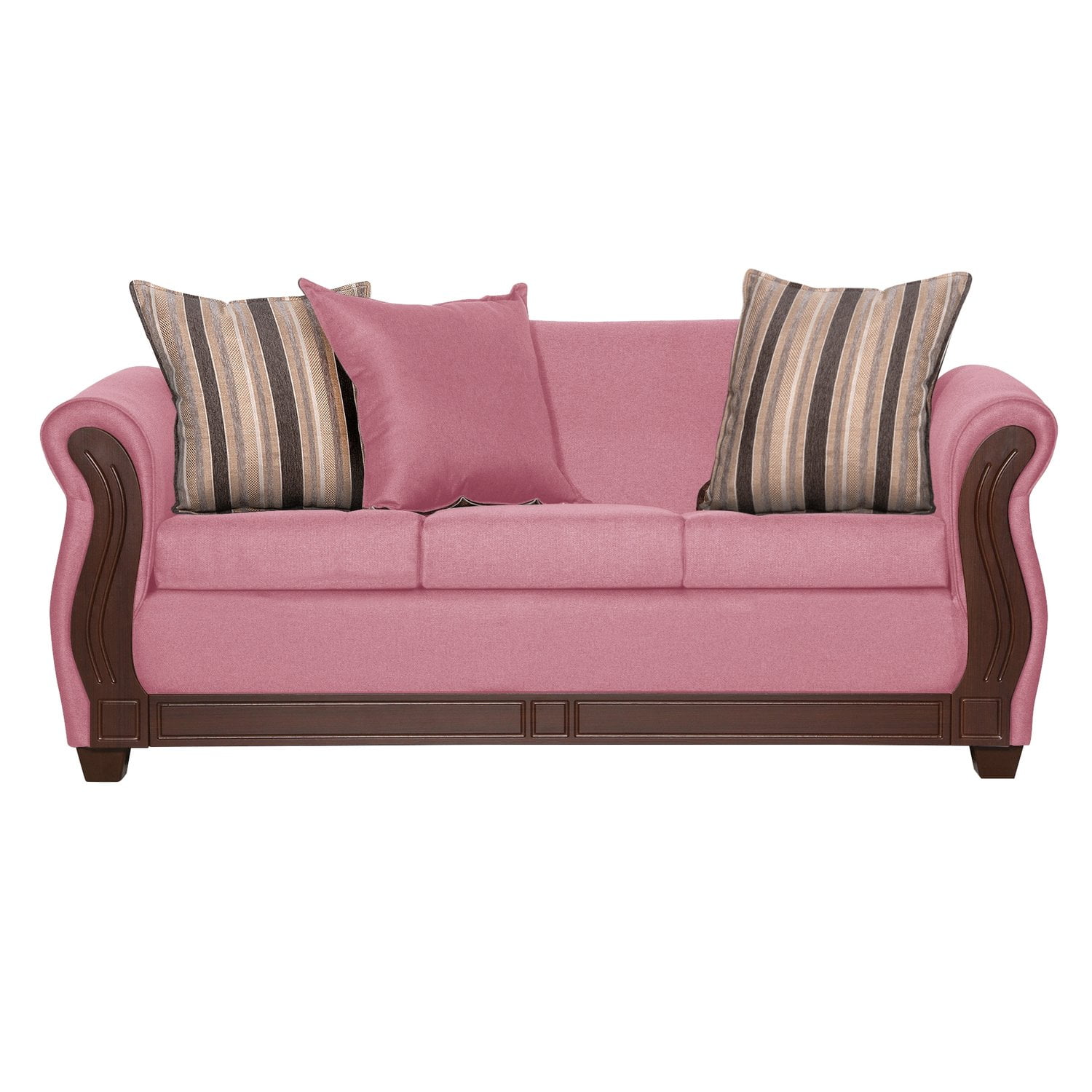 Ruzam Mobel - Sofá Atenas 3 Cuerpos Palo Rosa