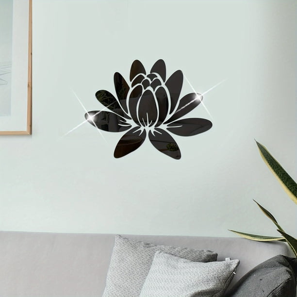 17pcs Shatterproof Self-adhesive Removable Acrylic Mirror Wall Stickers Decoration For Wall DIY Living Room TV Background Wall Bedroom Bathroom Kitchen