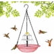 thumbnail image 1 of Baño pájaros solar colgante doble capa atrae colibríes exterior jardín, 1 of 8