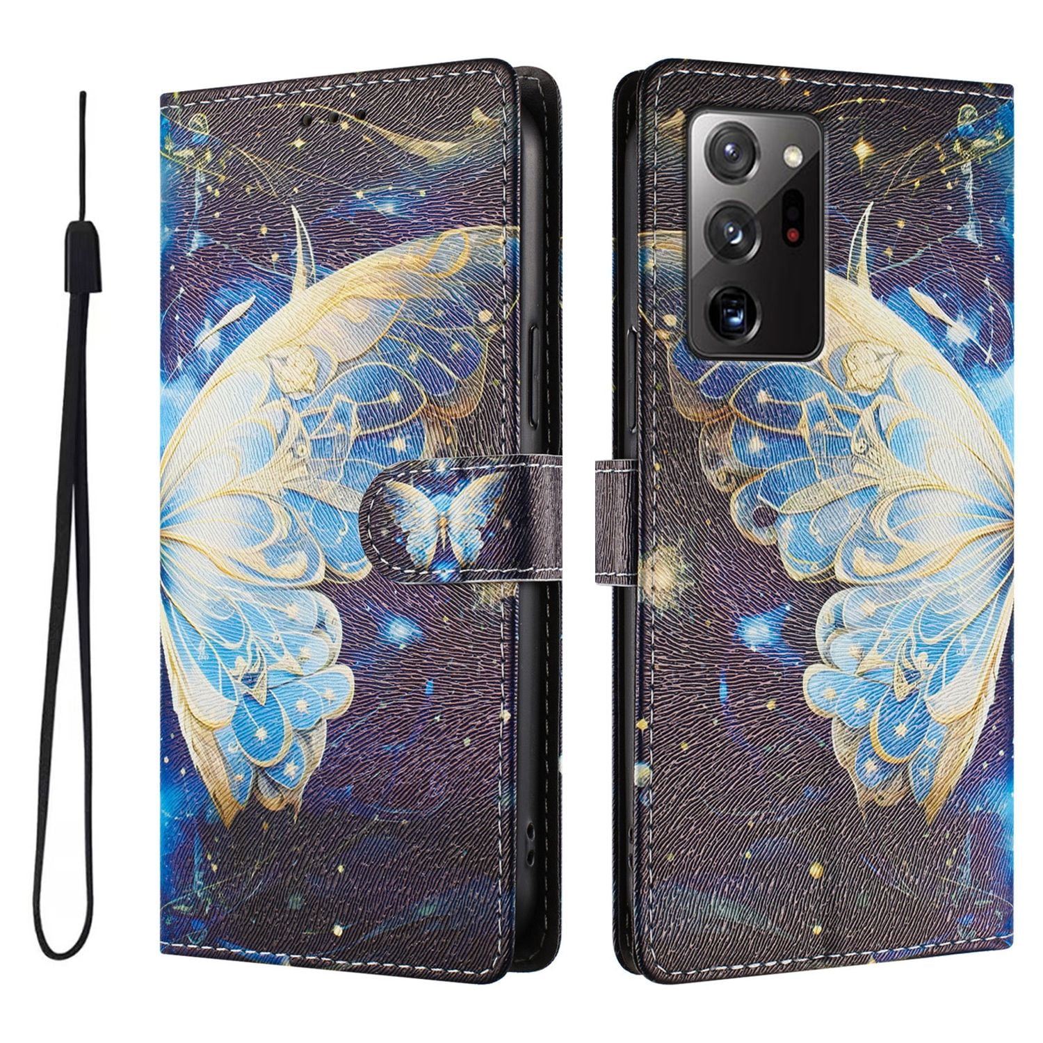 Foxdock Funda Tipo Cartera Para Samsung Galaxy Note 20 Ultra Con Soporte Y Correa – Diseño De Patrones Lindos