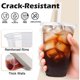 thumbnail image 3 of Lamosi 100 Pack 16 oz Clear Plastic Cups with Lids and Straw, 3 of 3