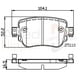 thumbnail image 2 of Pastillas Freno para auto Volkswagen Passat Variant 2015-2022 Trasero, 2 of 3