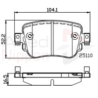 Pastillas Freno Para Auto Allied Nippon Adb02220