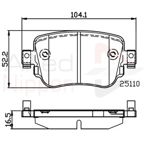 Pastillas Freno Para Auto Allied Nippon Adb02220