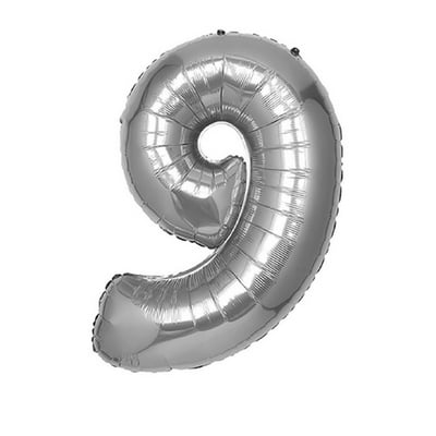 Globo Metalizado 40"" Plateado #9 Party Express